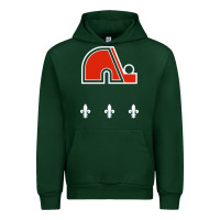 Forest Green vintage quebec hockey   retro nordiques Urban Hoodie - lanVoArt