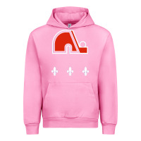 Fuchsia Pink vintage quebec hockey   retro nordiques Urban Hoodie - lanVoArt
