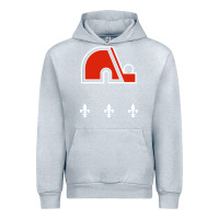Heather Grey vintage quebec hockey   retro nordiques Urban Hoodie - lanVoArt