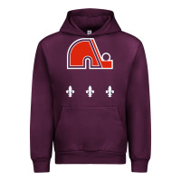 Mauve Wine vintage quebec hockey   retro nordiques Urban Hoodie - lanVoArt