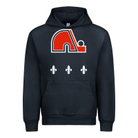Navy vintage quebec hockey   retro nordiques Urban Hoodie - lanVoArt