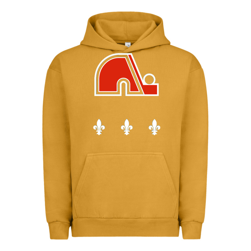 Vintage Quebec Hockey   Retro Nordiques Urban Hoodie by lanVoArt | Teevron