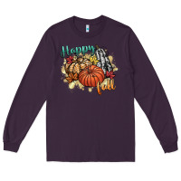 Plum happy fall Long Sleeve Tee - CowGirlArtShop