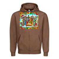 Chestnut joy jesus Zipper Hoodie - CowhideDigitalArt