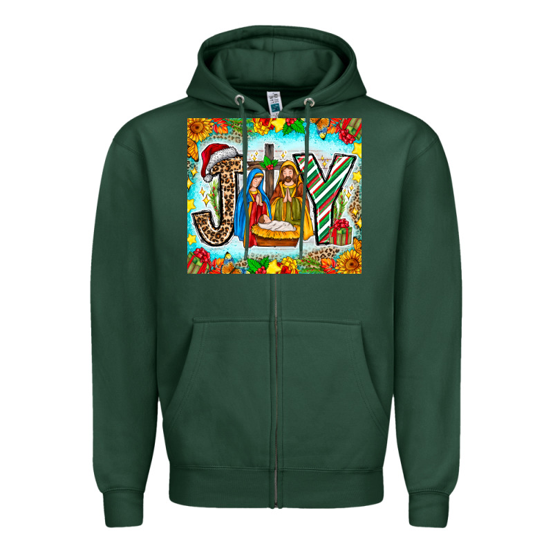 Joy Jesus Zipper Hoodie by CowhideDigitalArt | Teevron