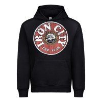 Black vintage retro iron city(beer) proof Urban Hoodie - lanVoArt
