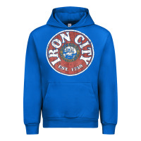 Cobalt vintage retro iron city(beer) proof Urban Hoodie - lanVoArt