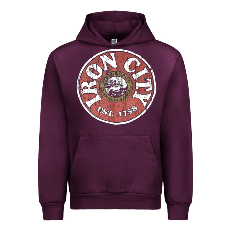 Vintage Retro Iron City(beer) Proof Urban Hoodie by lanVoArt | Teevron