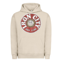 Pigment French Oak vintage retro iron city(beer) proof Urban Hoodie - lanVoArt