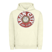 Pigment Pistachio vintage retro iron city(beer) proof Urban Hoodie - lanVoArt