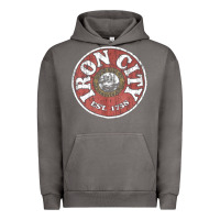 Pigment Tornado vintage retro iron city(beer) proof Urban Hoodie - lanVoArt