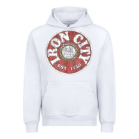 White vintage retro iron city(beer) proof Urban Hoodie - lanVoArt