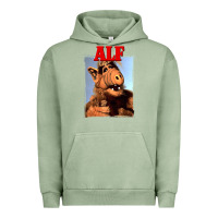 Pigment Oil Green alf vintage classic Urban Hoodie - lanVoArt