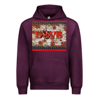 Mauve Wine love ladybug Urban Hoodie - BarkalooDesign