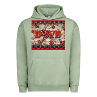 Pigment Oil Green love ladybug Urban Hoodie - BarkalooDesign
