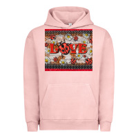 Pigment Salmon love ladybug Urban Hoodie - BarkalooDesign