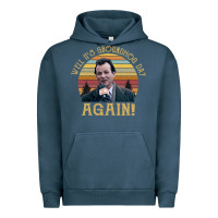 Pigment Midnight Navy vintage well it's groundhog day again unisex shirt Urban Hoodie - lanVoArt