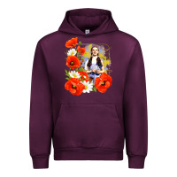 Mauve Wine dorothy poppies Urban Hoodie - lanVoArt