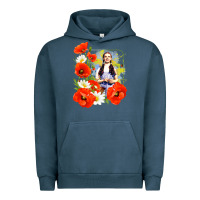 Pigment Midnight Navy dorothy poppies Urban Hoodie - lanVoArt