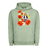 Pigment Oil Green dorothy poppies Urban Hoodie - lanVoArt