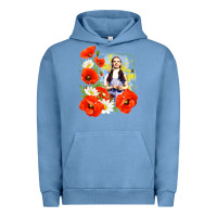 Pigment Pebble Blue dorothy poppies Urban Hoodie - lanVoArt
