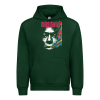 Forest Green miles vintage davis concert retro Urban Hoodie - lanVoArt