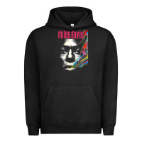 Pigment Black miles vintage davis concert retro Urban Hoodie - lanVoArt