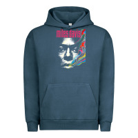 Pigment Midnight Navy miles vintage davis concert retro Urban Hoodie - lanVoArt