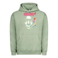Pigment Oil Green miles vintage davis concert retro Urban Hoodie - lanVoArt