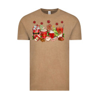 Vintage Coffee Christmas coffee cups Vintage Tee - texasbilliewilder