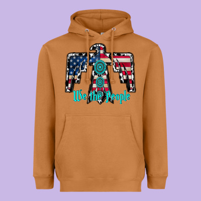 We The People Heavyweight Hoodie Designed By Racoondesign