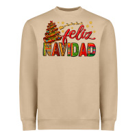 Mushroom Feliz Navidad With Sombrero Tree Heavyweight Sweatshirt - BundleAndBundleShop
