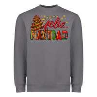 Storm Feliz Navidad With Sombrero Tree Heavyweight Sweatshirt - BundleAndBundleShop