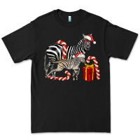 Black Christmas Zebra Baby And Mama Premium Tee - LillyAllenDesigns