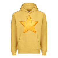 Antique Gold yellow star Premium Hoodie - FaDigitalArtStudio