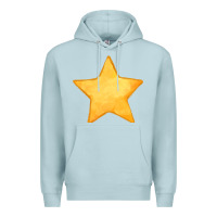 Blue Mist yellow star Premium Hoodie - FaDigitalArtStudio