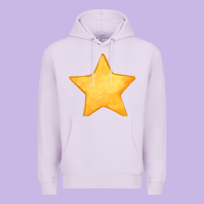 Yellow Star Premium Hoodie Designed By Fadigitalartstudio