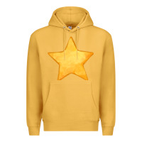 Mustard yellow star Premium Hoodie - FaDigitalArtStudio