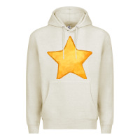 Oatmeal Heather yellow star Premium Hoodie - FaDigitalArtStudio