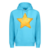 Ocean Blue yellow star Premium Hoodie - FaDigitalArtStudio