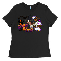 Black Hocus Pocus Holstein Baby Ladies Tee - LillyAllenDesigns