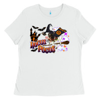 White Hocus Pocus Holstein Baby Ladies Tee - LillyAllenDesigns
