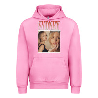 Fuchsia Pink sydney sweeney Urban Hoodie - lanVoArt