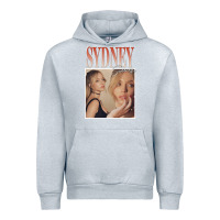 Heather Grey sydney sweeney Urban Hoodie - lanVoArt