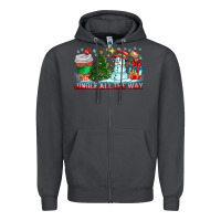 Smoke Jingle All The Way Zipper Hoodie - CowhideDigitalArt