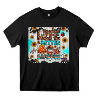 Black life is better by the campfire Heavy Core Tee - JahusDesignShop