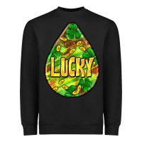 Black St.patrick's teardrop earrings Heavyweight Sweatshirt - FaDigitalArtStudio