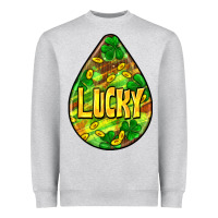 Heather Grey St.patrick's teardrop earrings Heavyweight Sweatshirt - FaDigitalArtStudio