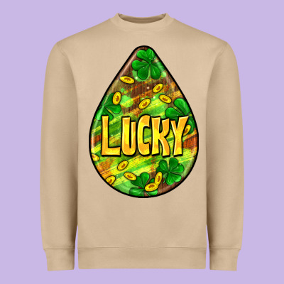 St.patrick's Teardrop Earrings Heavyweight Sweatshirt Designed By Fadigitalartstudio