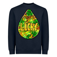 Navy St.patrick's teardrop earrings Heavyweight Sweatshirt - FaDigitalArtStudio